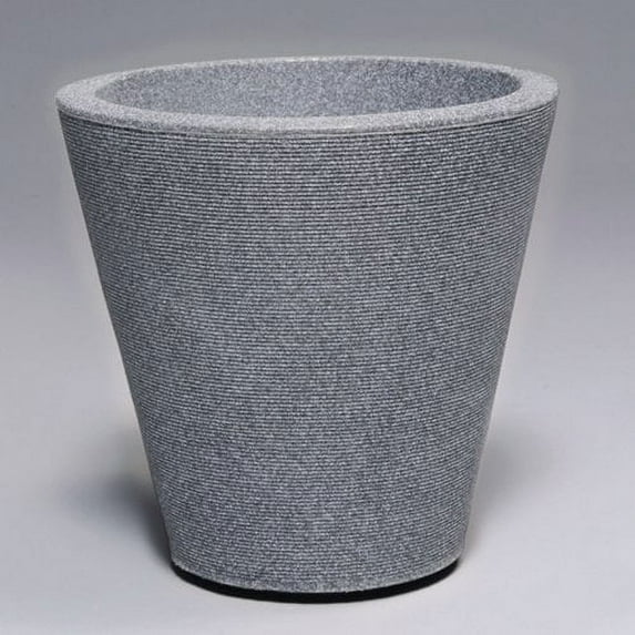 Crescent Garden Madison Planter, Double-Walled Plant Pot, 26" (Alpine White)