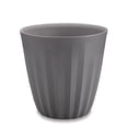 thumbnail image 1 of Crescent Garden Pleat Modern Pleated Indoor and Outdoor Planter 15 in - Slate, 1 of 4