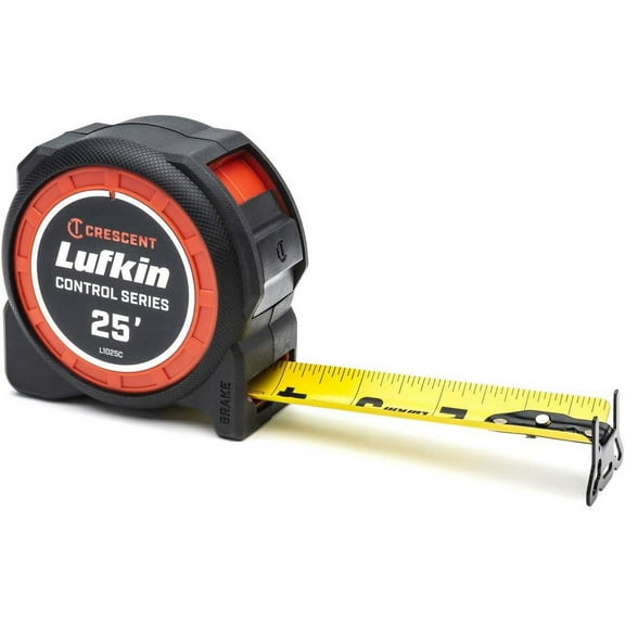 Crescent Lufkin 1-3/16 x 25' Command Control Series Yellow Clad Tape Measure - L1025C
