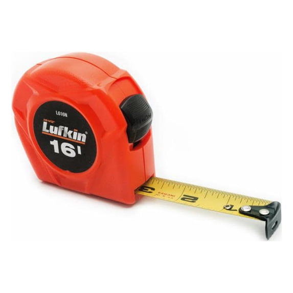 Crescent Lufkin 16' Tape Measure 3/4"X16' Blade Length, High Visibility Orange