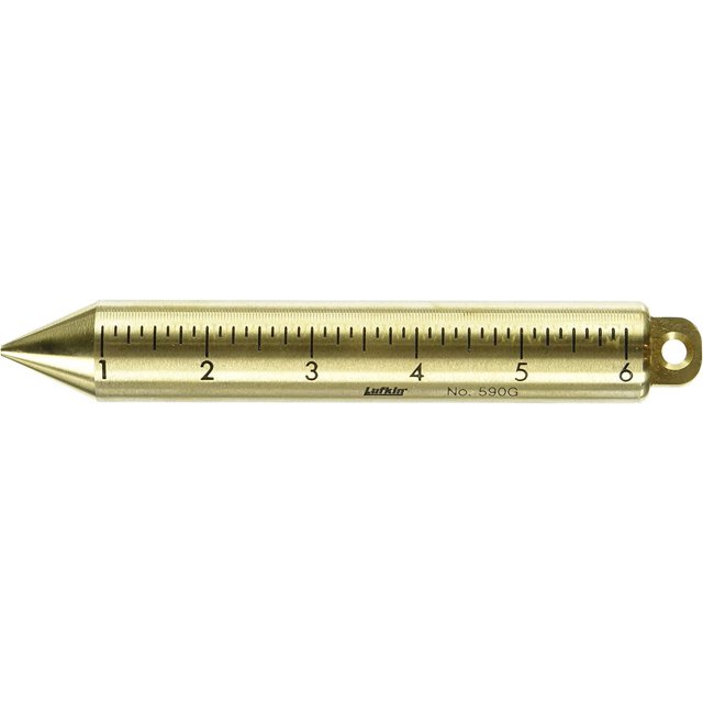 Crescent Lufkin 20 oz. Inage Solid Brass Cylindrical SAE/Metric Plumb