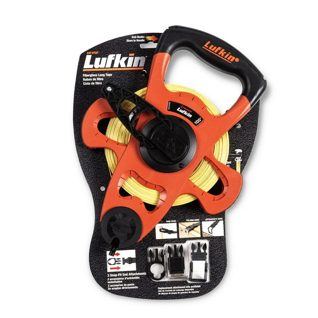Crescent Lufkin 3/4" x 100' Pro Series Fiberglass Tape Measure - PSFE100 C40