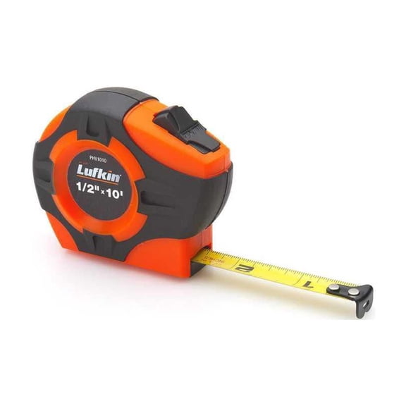 Crescent Lufkin PHV1316N Tape Measure, 16 ft L x 3/4 in W Blade, Steel Blade, Orange