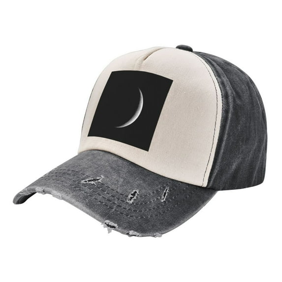 Crescent Moon Distressed Baseball Cap Dad Hats for Men Women Vintage Trucker Hat Low Profile Ball Caps