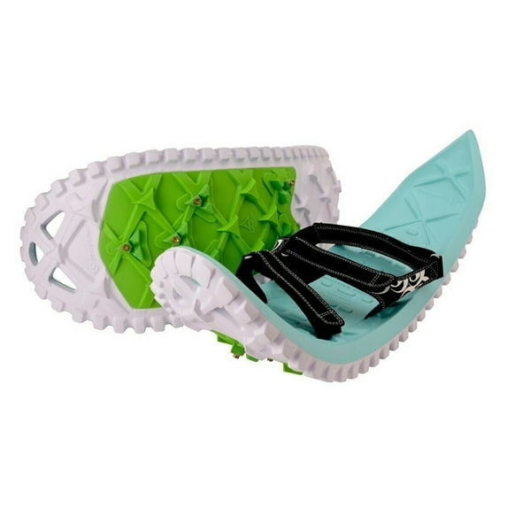 Crescent Moon Eva Foam Running & Hiking Snowshoes for Adults, Seafoam