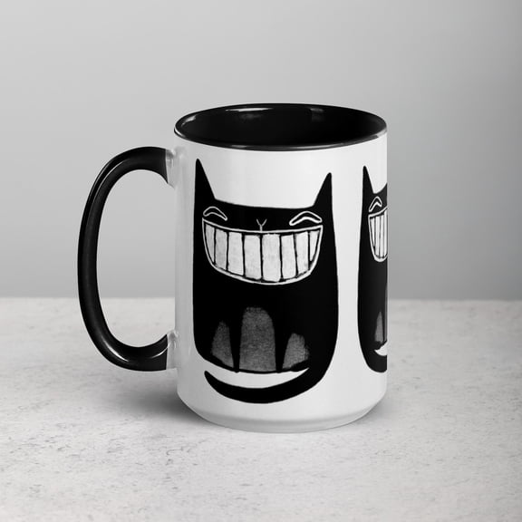 Crescent Moon Floral Mug: Celestial Gold Moon Art, Rustic Decor