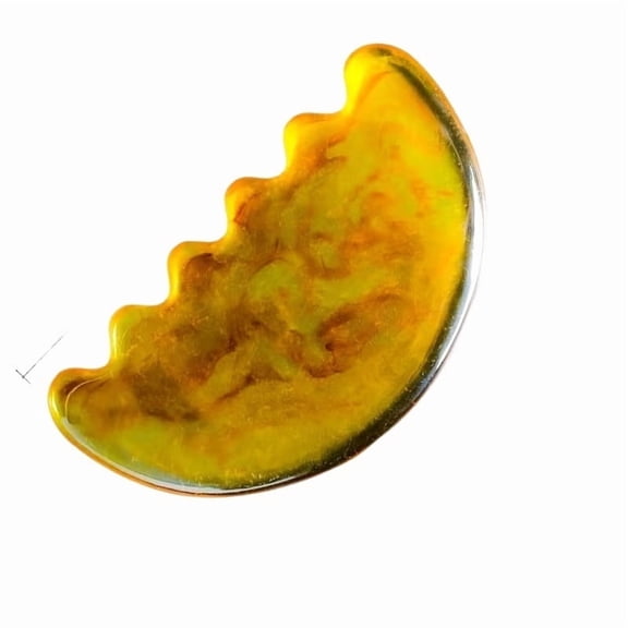 Crescent Moon Gua Sha Massager for Face Lymphatic Drainage & Muscle Relief