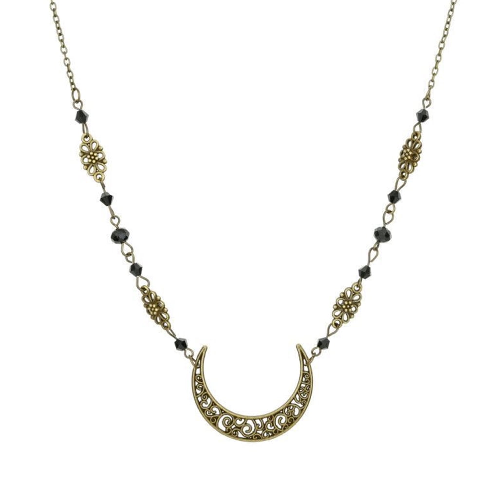 Crescent Moon Head Chain Vintage Crystal Headpieces Hair Accessories