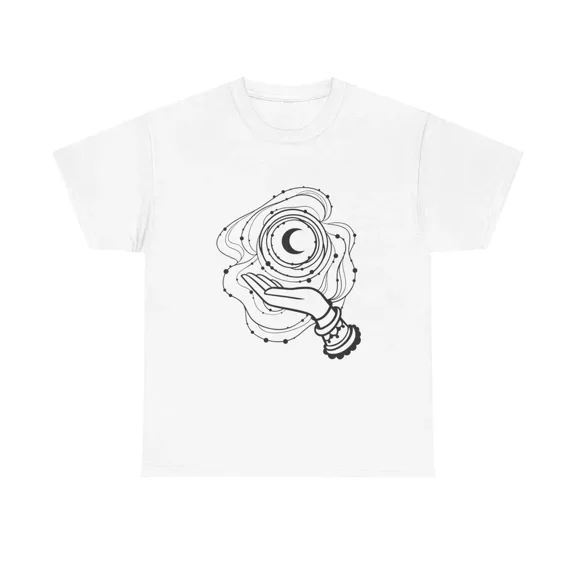 Crescent Moon Mystic Hand T-Shirt