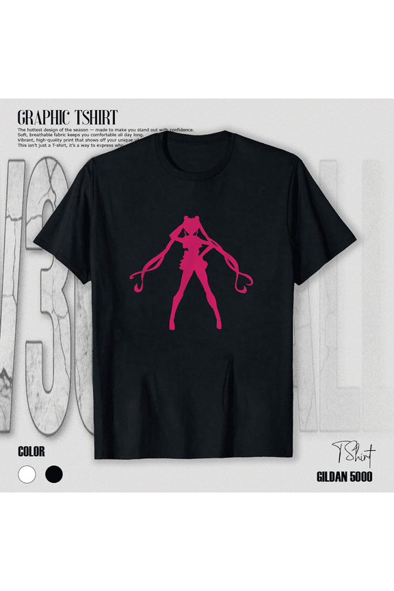 Crescent Moon Planet Sailor Astronomy Anime Girl Fan Unisex T-Shirt V12167, up to size 5XL