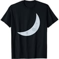 thumbnail image 1 of Crescent Moon T-Shirt men and women can wear, black, white, gifts, 1 of 4