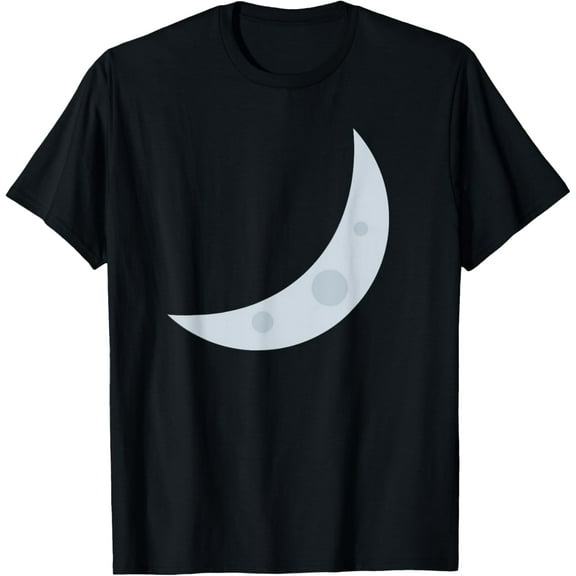 Crescent Moon T-Shirt men and women can wear, black, white, gifts
