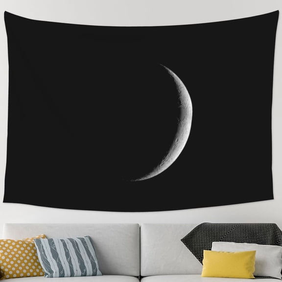 Crescent Moon Tapestry Bedroom Living Room Tapestry Room Decorative Aesthetic Tapestries (90 In * 60 In)