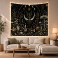 thumbnail image 1 of Crescent Moon Tree in an Alchemist Garden, Mystical Fantasy for Plant Lovers, Apothecary Forest Decor, Halloween Gift Tapestry Wall Hanging for Bedroom, Living Room and Dorm, 1 of 7