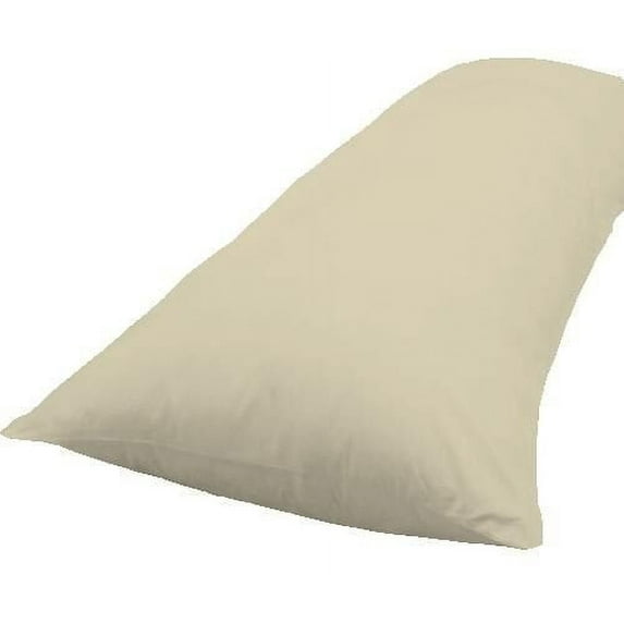 Crescent Multiple Colors - Zippered Body Pillowcase- 200 Thread Count 21"x 54" (Beige)