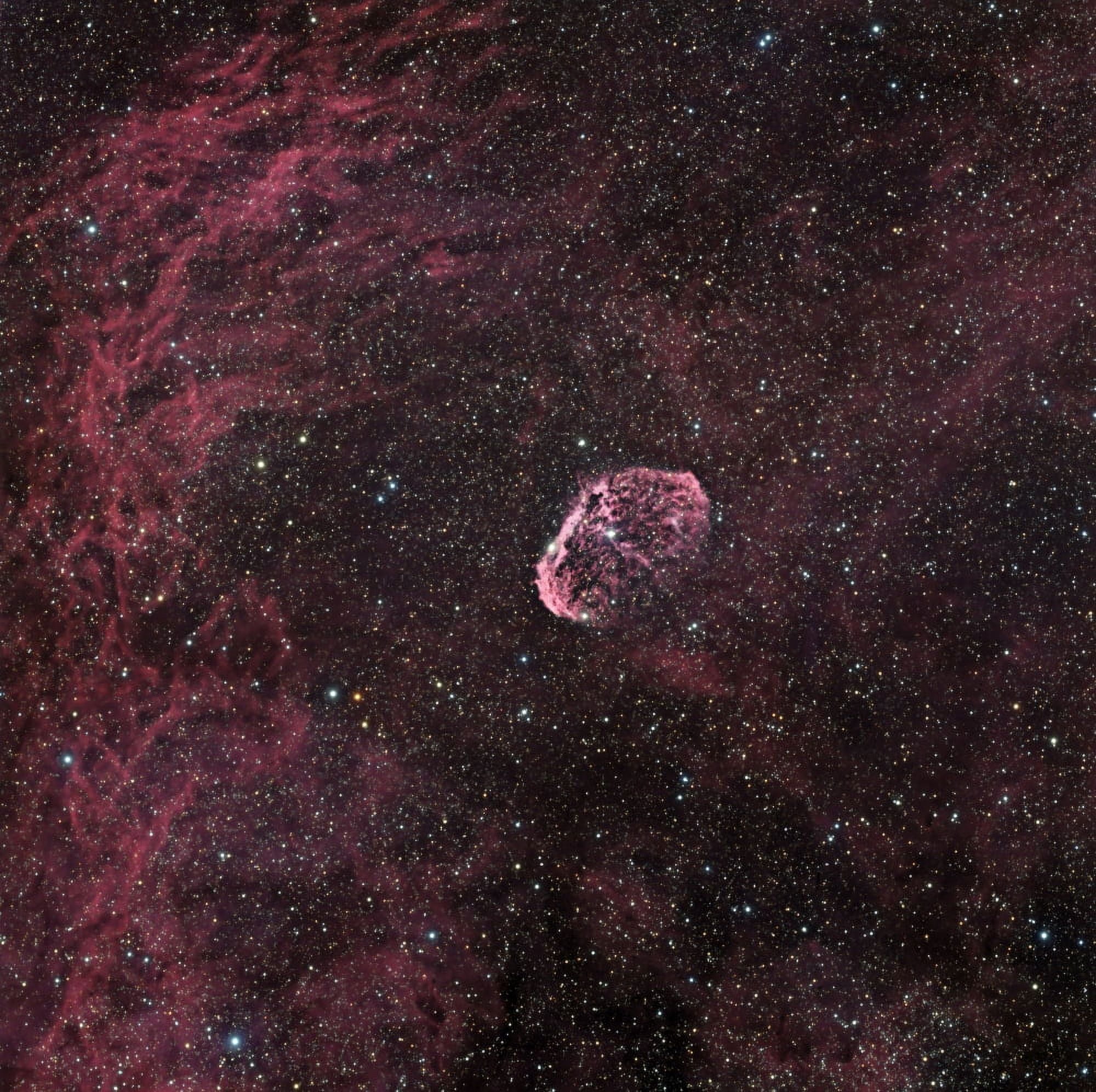 Crescent Nebula Canvas Art - Phillip JonesStocktrek Images (28 x 28)