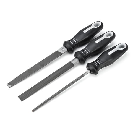 Crescent Nicholson 22015Hnnn Crescent Nicholson Bastard File Set With Ergonomic Handles 6In. 3Pc