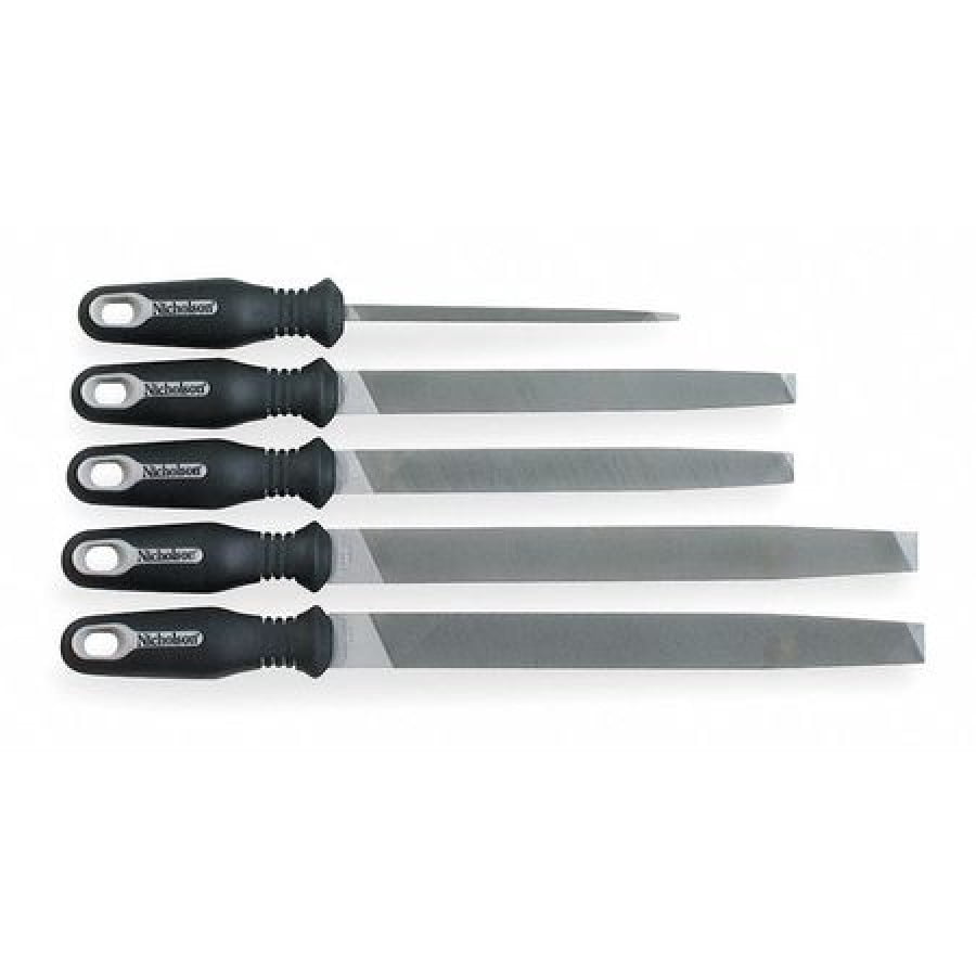 Crescent Nicholson 5 Pc General Purpose File Set with Ergonomic Handles ...