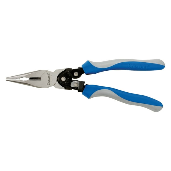 Crescent PS6549C - Pro Series 9" Box Joint Straight Side Cutting Multi-Material Handle Long Nose Pliers