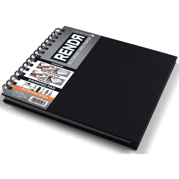 Crescent RENDR Hard-Cover Pad, 8in x 8in, 48 Sheets/Pad
