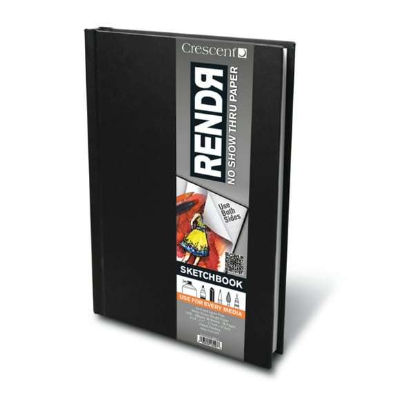 Crescent RENDR Hard-Cover Sketch Book, 8.5in x 11in 48/Sheets