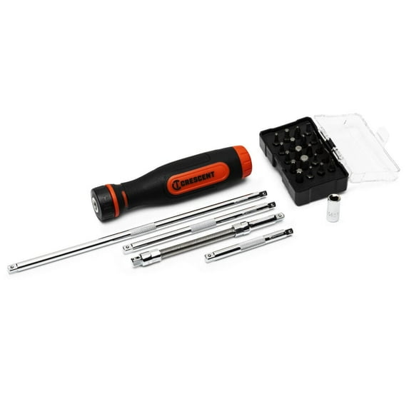 Crescent Ratcheting Bit Driver Set 26Pc