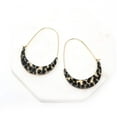 thumbnail image 1 of Crescent Resin Hoop Earring, 1 of 8