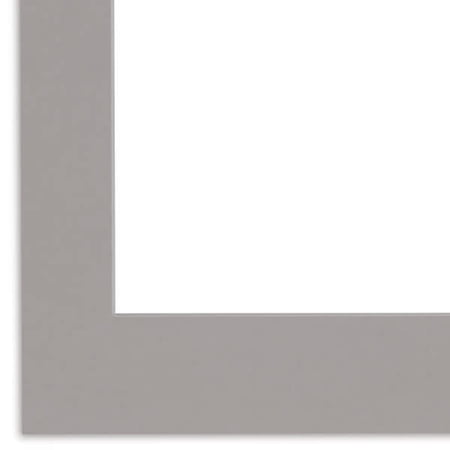 Crescent Select Conservation Solids Pre-Cut Mat - Gray, 4 ply, 11" x 14"