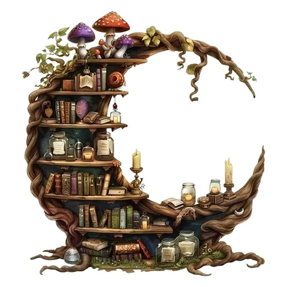 Crescent-Shaped Desktop Bookshelf for Home & Office – Space-Saving Vertical Display Stand for Books, Plants & Decor – Elegant Modern Organizer for Book Lovers