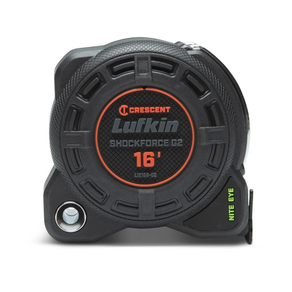 Shockforce G2 16-ft Black Steel Retractable Tape Measure