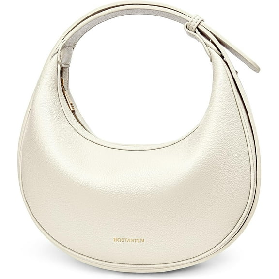 Crescent Shoulder Bag for Women Trendy Crossbody Hobo Purse Vegan Leather Clutch Handbag Adjustable Strap
