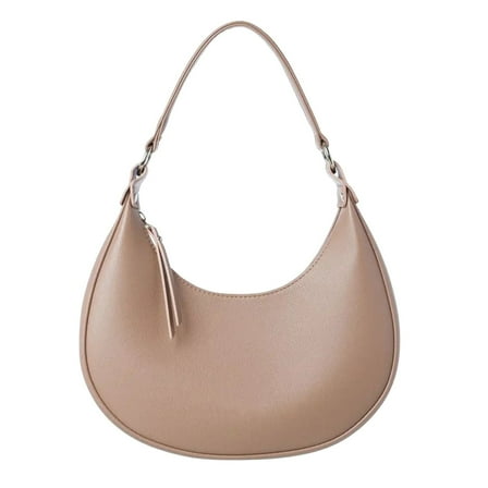 Crescent Shoulder Bags for Women Cute Hobo Tote Handbag Under the Arm Mini Zip up Clutch Purse