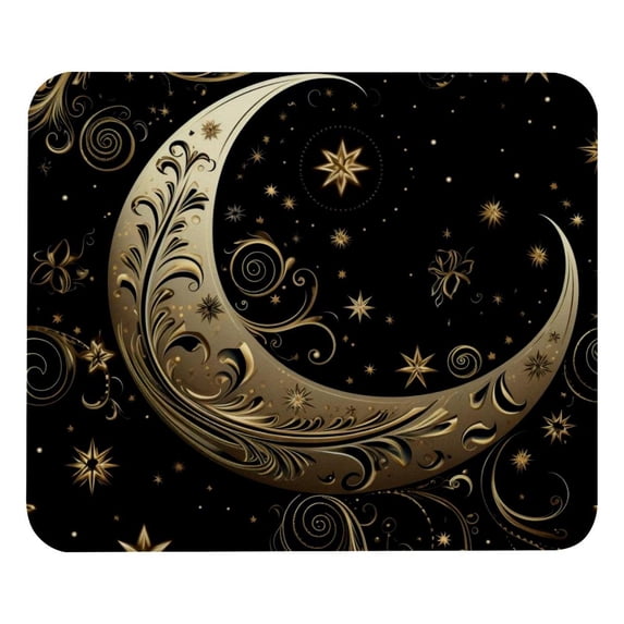 Crescent Sign Square 8.3x9.8 Inch Non-Slip Rubber Bottom Printed Mousepad Desk Mat Gaming Mousepad for Office and Gaming