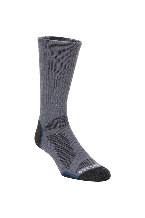 Hiwassee Men's Light Weight Tech Crew - Charcoal / Blue