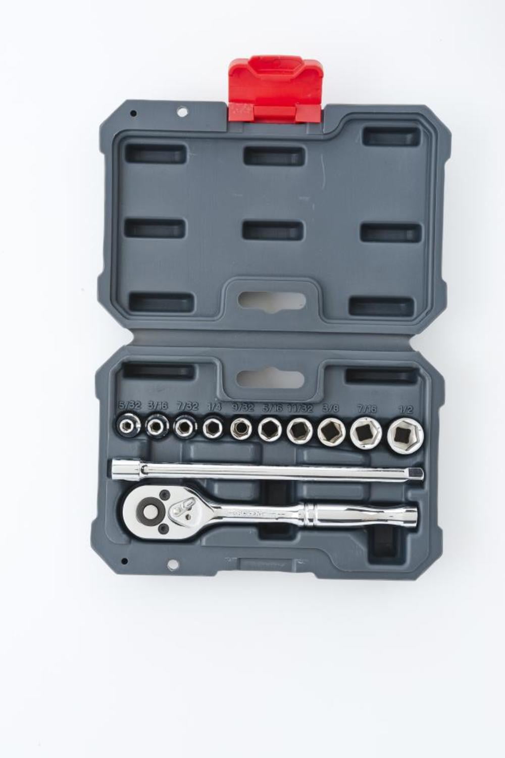 Crescent Socket Wrench Tool Set 12 Pc. 1/4 In. Drive 6 Point Sae