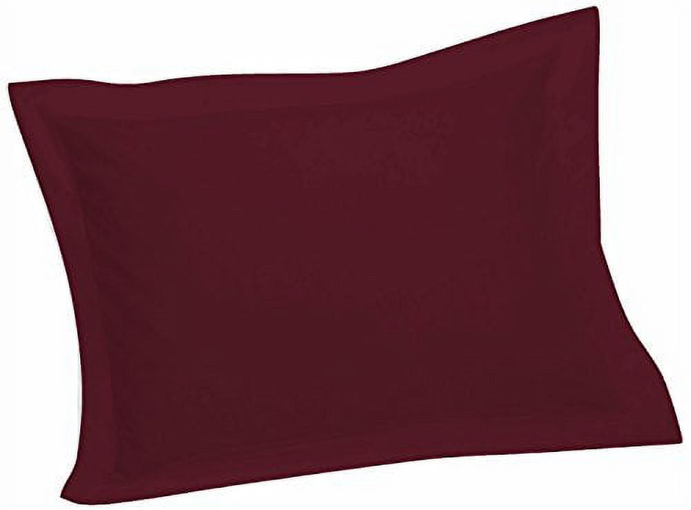 Crescent Tailored Comfy Easy Care Pillow Sham Standard (Burgundy)