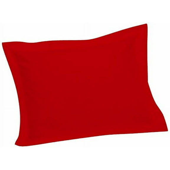 Crescent Tailored Comfy Easy Care Pillow Sham Standard (red)