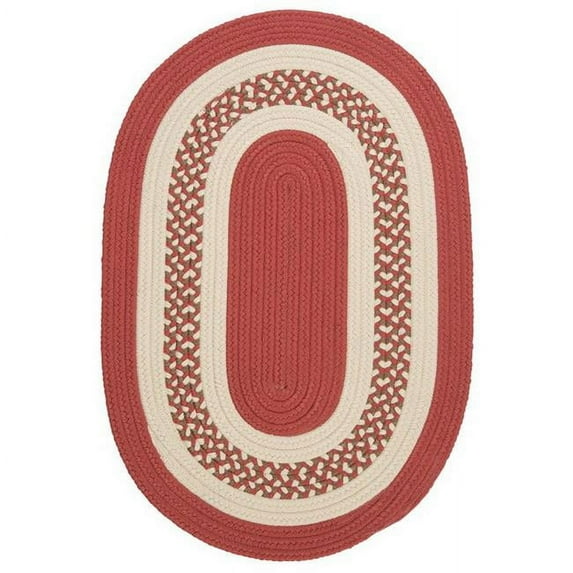 Crescent Terracotta 3'x5' - Indoor/Outdoor Rug - Braided - Reversible - 100% Polypropylene - Easy to Clean