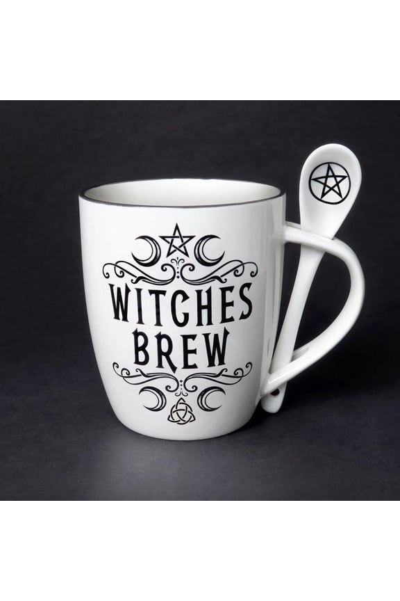 Crescent Witches Brew Cup And Spoon