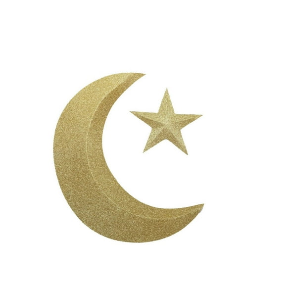 Crescent and Star 3D