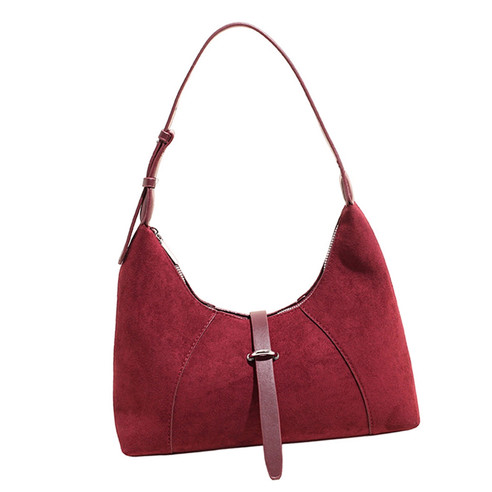 Faux Suedes Shoulder Bag for Women Hobos Bags Suedes Top Handle Toted Bags Handbags with Closure