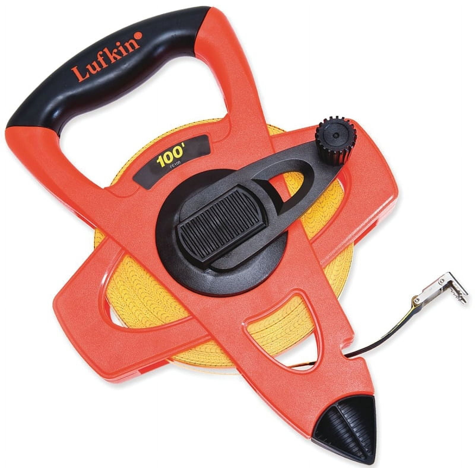 Cresent Lufkin FE050 Tape Measure 50 ft L x 1/2 in W Blade Fiberglass Blade Orange