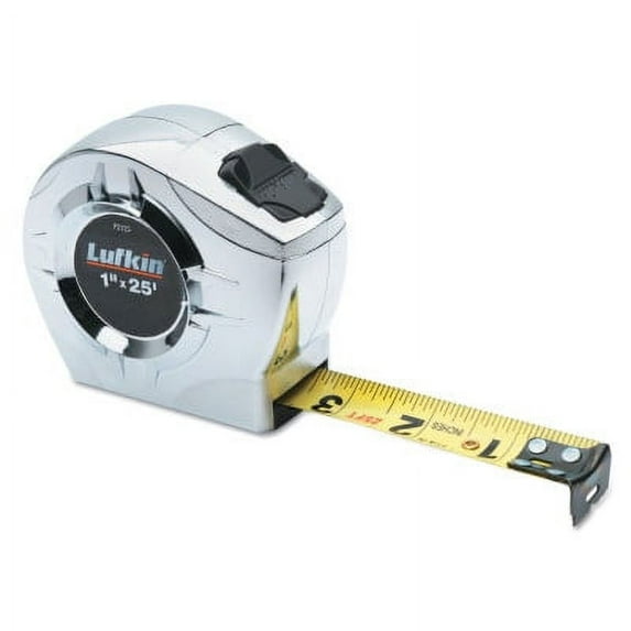 Cresent Lufkin P2125N Tape Measure 25 ft L x 1 in W Blade Steel Blade Chrome