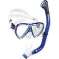 thumbnail image 1 of Cressi Adult Snorkeling Kit, Combo Mask & Dry Snorkel Ikarus Orion, Cobalt, 1 of 7