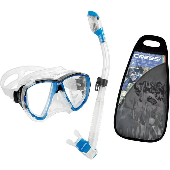 Cressi Big Eyes Mask/Dry Snorkel Package