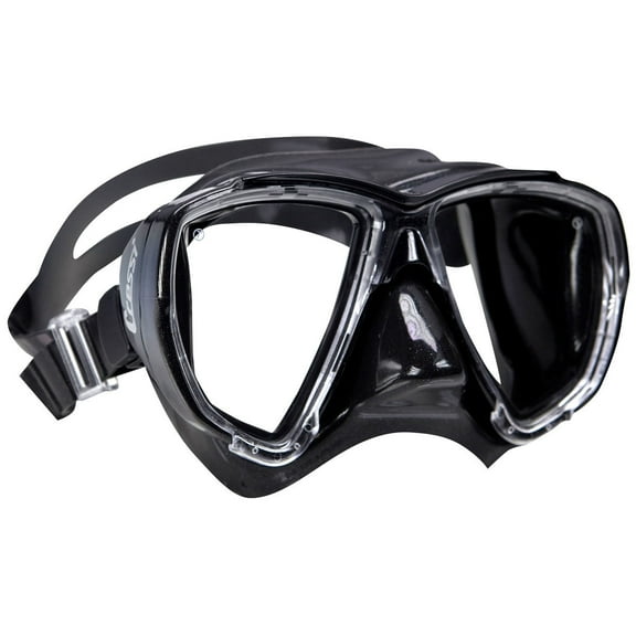 Cressi Big Eyes Two Window Mask (Black / Black)