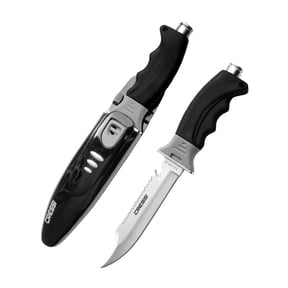 Cressi Borg Dive Knife: Drop Point