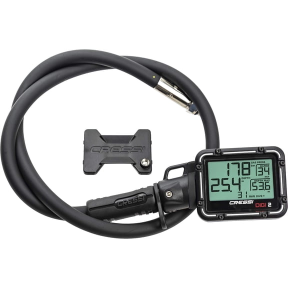 Cressi Digi2 Digital Depth & Pressure Gauges, Black