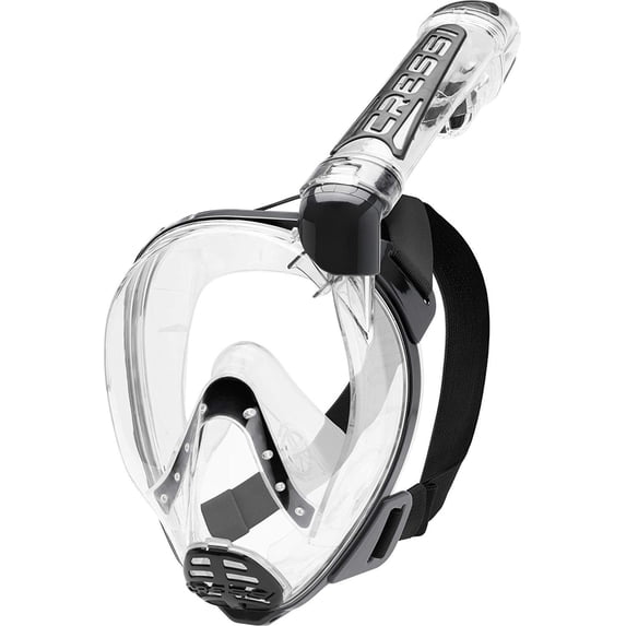 Cressi Duke Dry Full Face Mask - Clear/Black - S/M