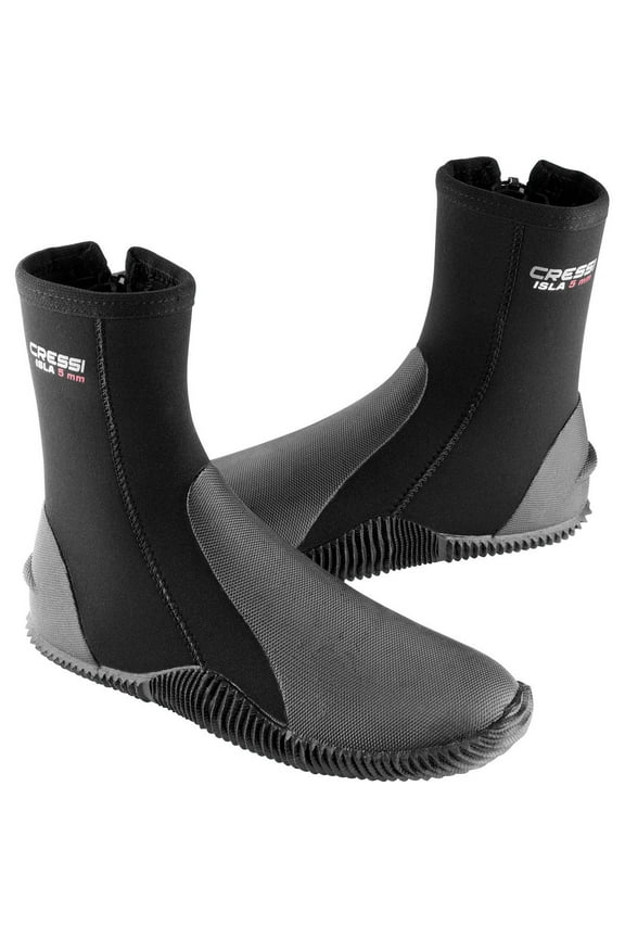 Isla 5mm Dive Boot (Black/Black, US Man 14 | US Lady 15, 5mm Thickness)